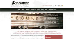 Desktop Screenshot of boursecommunications.com.au